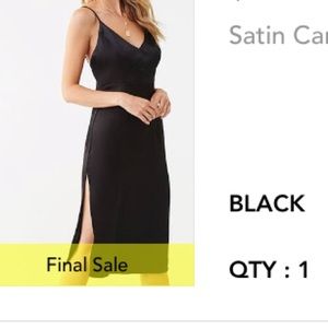 Satin cami dress